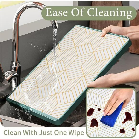 Gold Geometric Shelf Liner 12x20ft Non Slip Kitchen Cabinet Drawer Liner Durable - Picture 4 of 7